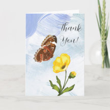 Butterfly & Flower Foleting-kort