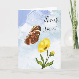 Butterfly & Flower Foleting-kort Kort