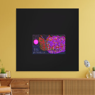 Butterfly Flower on Water Canvastryck