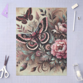 Butterfly Flowers Butterflies Whimsical Decoupage