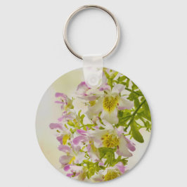 Butterfly Flowers Nyckelring