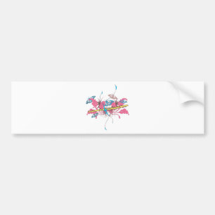 Butterfly Flute Bildekal