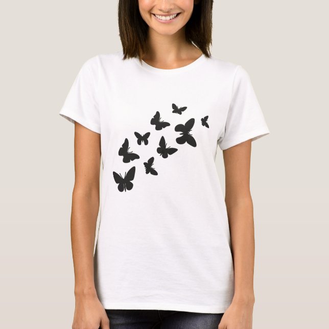 Butterfly_ Fluttering Transformation T-shirt (Framsida)