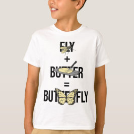 Butterfly Fly plus Butter Funny Pun T Shirt