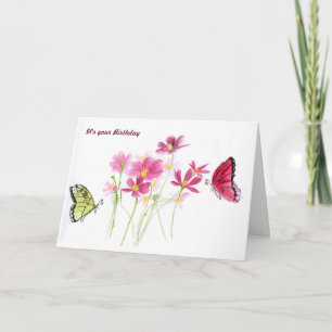 Butterfly-födelsedagskort Kort