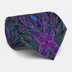 Butterfly för Abstrakten Trippy Magenta, Blue and Slips
