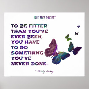 Butterfly for Fitness and Health Fractal 005 Poster