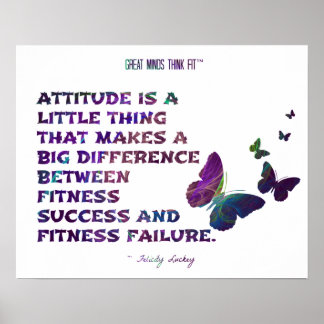 Butterfly for Fitness and Health Fractal 012 Poster