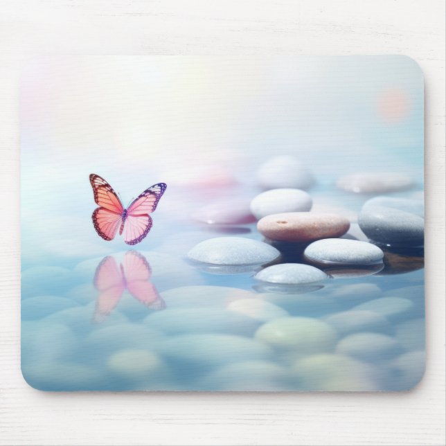 Butterfly Forest Nature Serene Tranquil Musmatta (Framsidan)