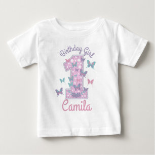Butterfly Första födelsedagen: en fjäril T Shirt