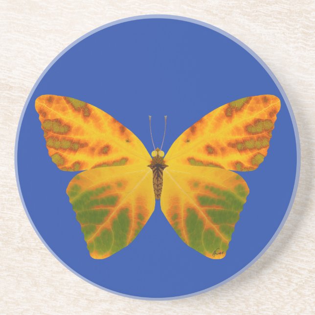 Butterfly från aspen Löv 1 Underlägg (Framsidan)
