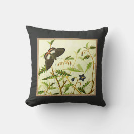 Butterfly från Blooming Bush Vintage Botanical Art Kudde