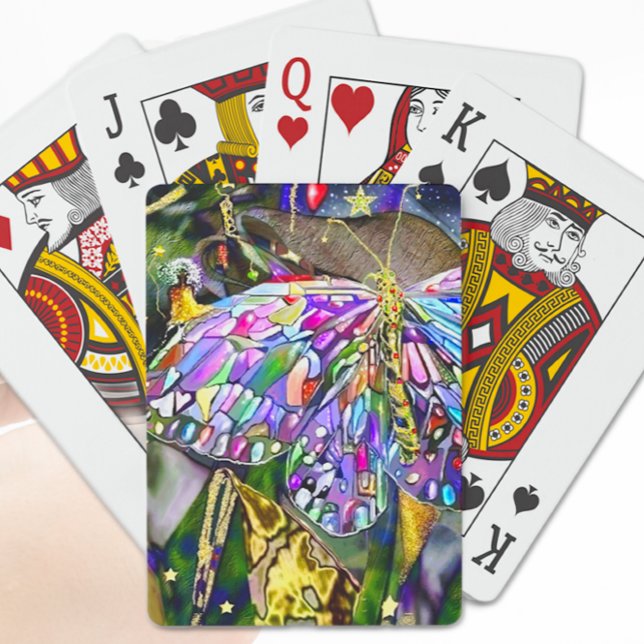 Butterfly från guld Löv Casinokort (Skapare uppladdad)
