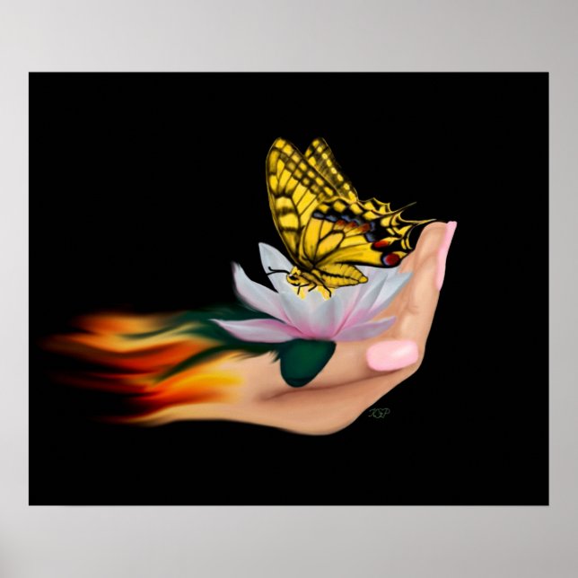 Butterfly från Lotus Bloom Poster (Framsidan)