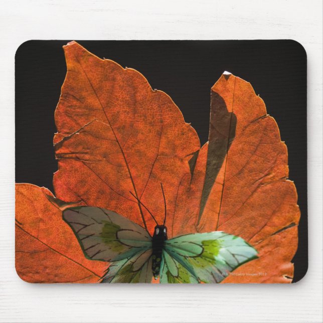 Butterfly från löv 2 musmatta (Framsidan)