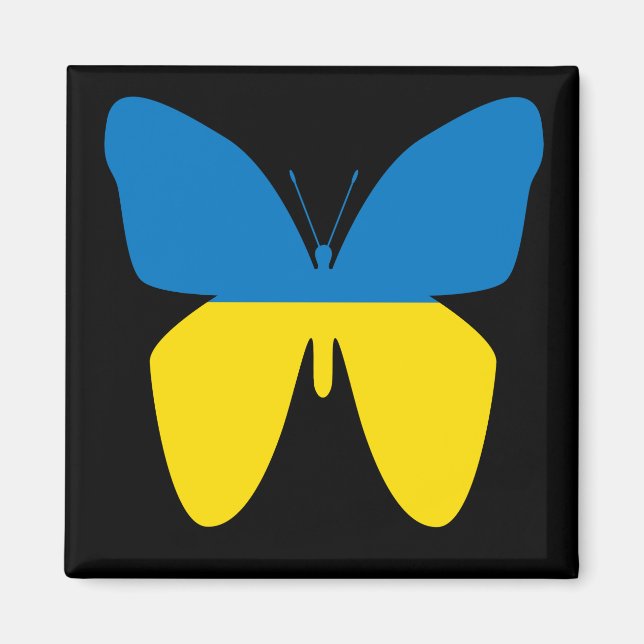 Butterfly från Ukraina Magnet (Framsidan)
