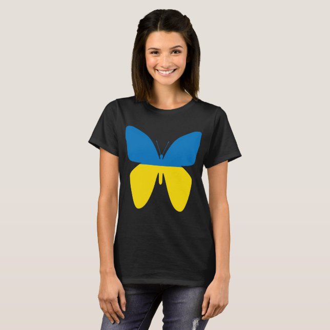 Butterfly från Ukraina T Shirt (Hel framsida)