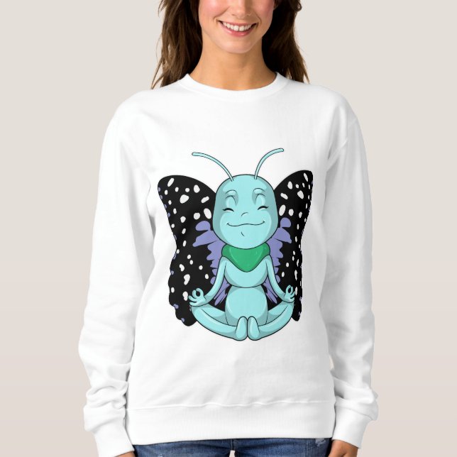 Butterfly från Yoga Stretching Ben T Shirt (Framsida)