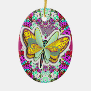 "Butterfly Freedom" Julgransprydnad Keramik