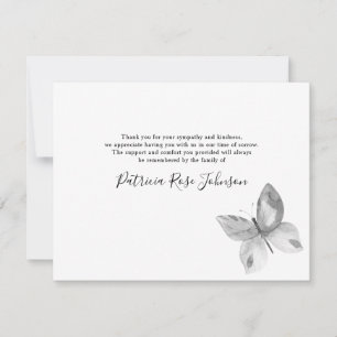 Butterfly Funeral Memorial - tackkort Tack Kort