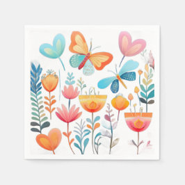 Butterfly Garden 1 Pappersservett