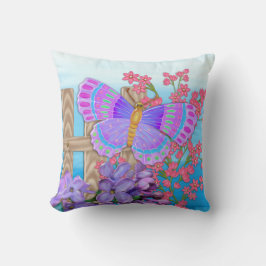 Butterfly Garden 3D Whimsey Kudde