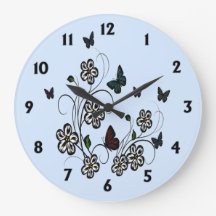 Butterfly Garden Blue med svarta nummer