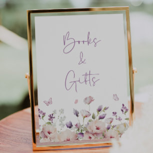 Butterfly Garden Bokar & Gifts-tecken Poster