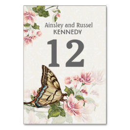 Butterfly Garden Bordsnummer Card