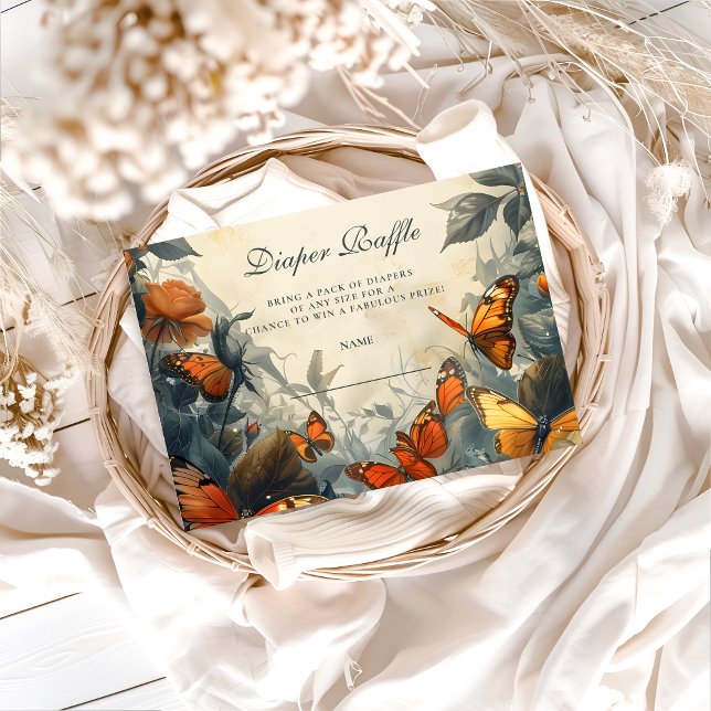 Butterfly Garden Diapper Raffle Tilläggskort (Skapare uppladdad)