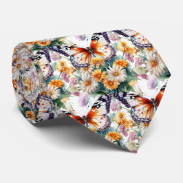 Butterfly Garden Elegant Mönster Neck Tie Slips