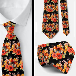 Butterfly Garden Elegant Mönster Neck Tie Slips
