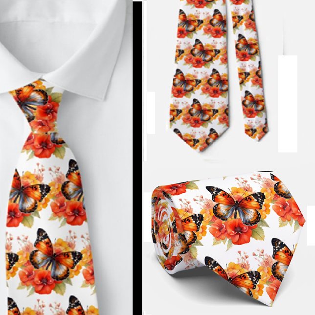 Butterfly Garden Elegant Mönster Neck Tie Slips (Skapare uppladdad)