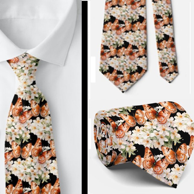 Butterfly Garden Elegant Mönster Neck Tie Slips (Skapare uppladdad)