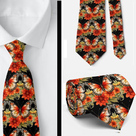 Butterfly Garden Elegant Mönster Neck Tie Slips