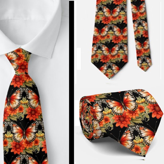 Butterfly Garden Elegant Mönster Neck Tie Slips (Skapare uppladdad)