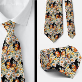 Butterfly Garden Elegant Mönster Neck Tie Slips
