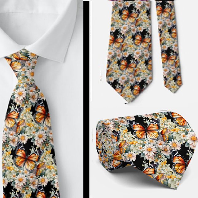 Butterfly Garden Elegant Mönster Neck Tie Slips (Skapare uppladdad)