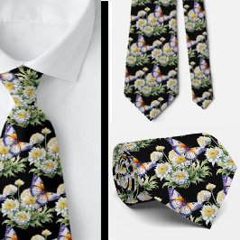 Butterfly Garden Elegant Mönster Neck Tie Slips