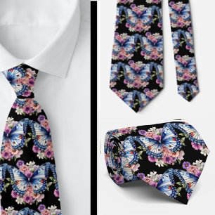 Butterfly Garden Elegant Mönster Neck Tie Slips