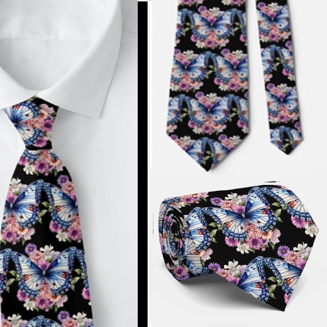 Butterfly Garden Elegant Mönster Neck Tie Slips (Skapare uppladdad)