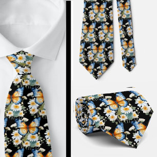 Butterfly Garden Elegant Mönster Neck Tie Slips