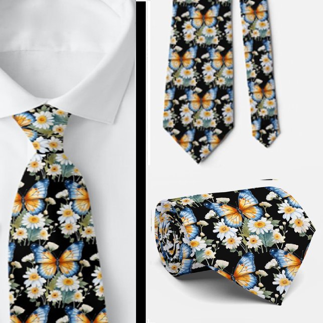 Butterfly Garden Elegant Mönster Neck Tie Slips (Skapare uppladdad)