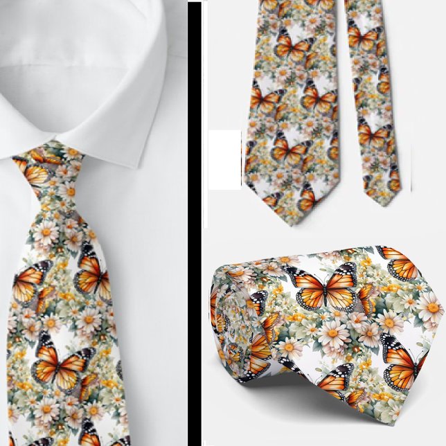 Butterfly Garden Elegant Mönster Neck Tie Slips (Skapare uppladdad)