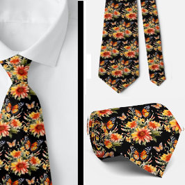 Butterfly Garden Elegant Mönster Neck Tie Slips
