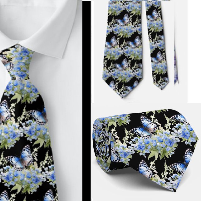 Butterfly Garden Elegant Mönster Neck Tie Slips (Skapare uppladdad)