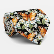 Butterfly Garden Elegant Mönster Neck Tie