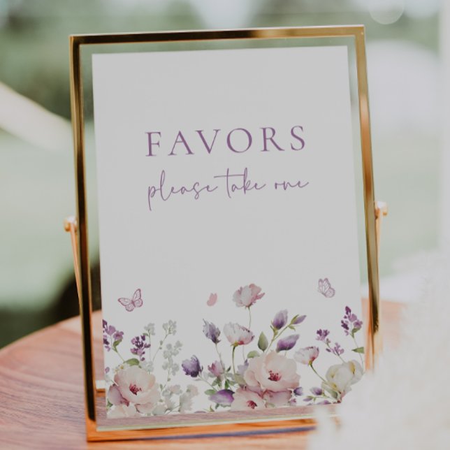 Butterfly Garden Favor-tecken Poster (Skapare uppladdad)