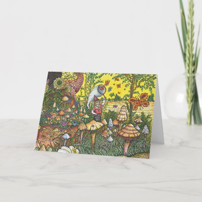 Butterfly Garden Greeting Card Kort (Framsida)