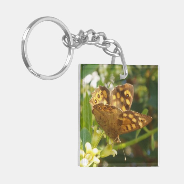 Butterfly Garden Keychain (Vänstra Framsidan)